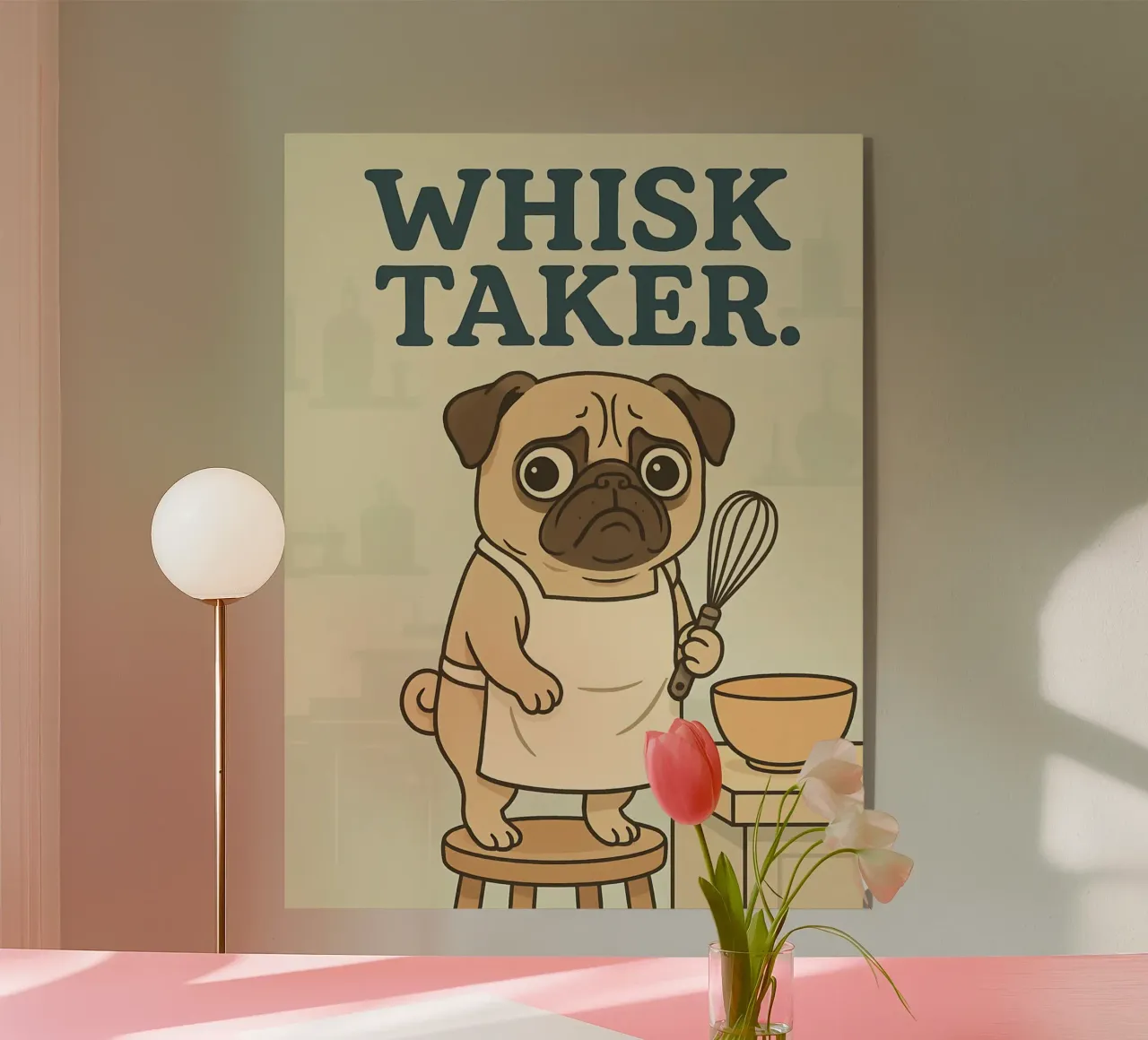 Funny Pug Meme plexiglass da Funny Humor Art