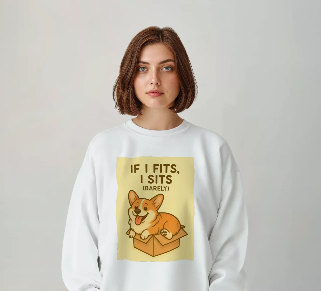 Meme divertente sui Corgi felpa da Funny Humor Art