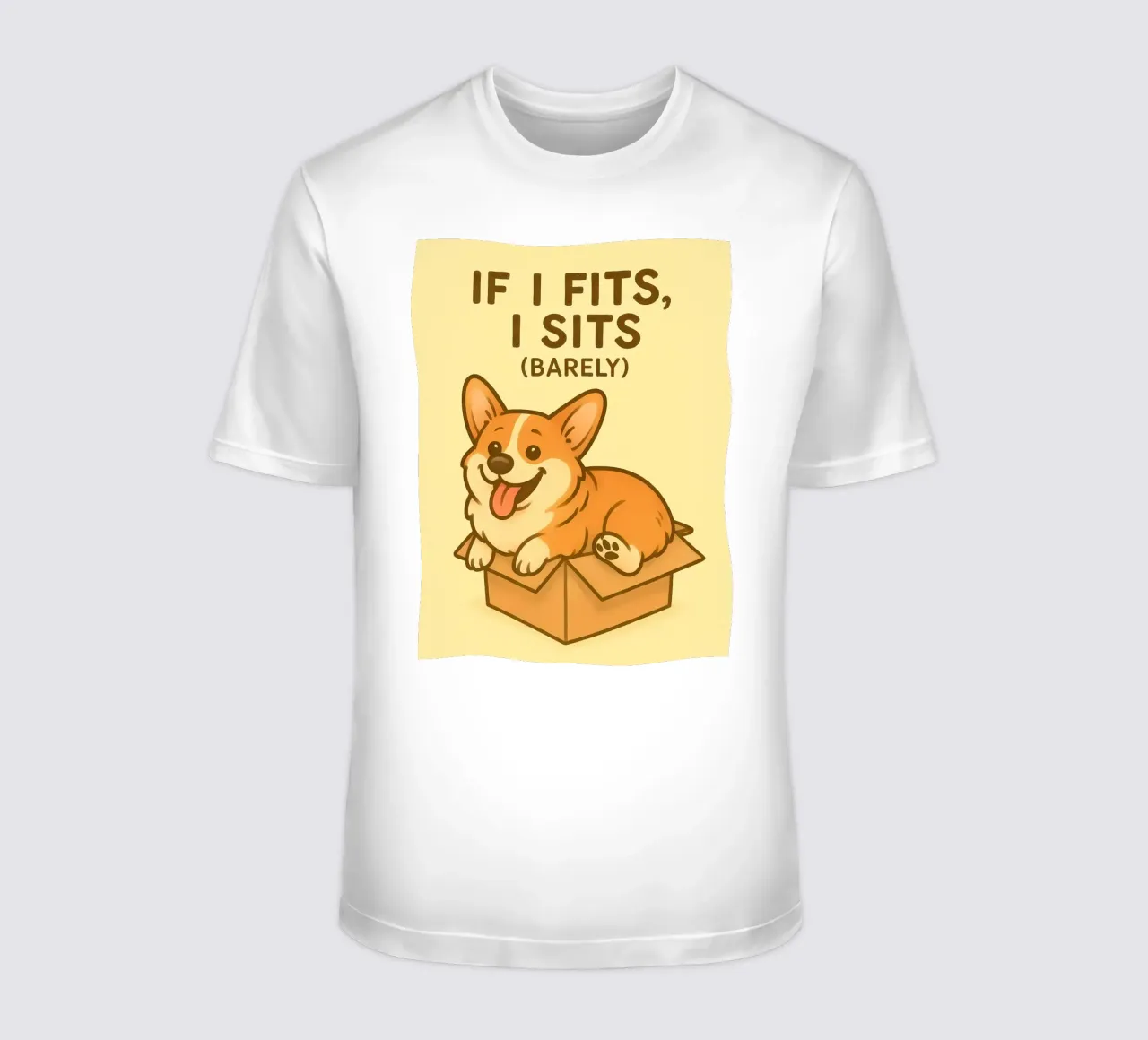 Meme divertente sui Corgi t-shirt da Funny Humor Art
