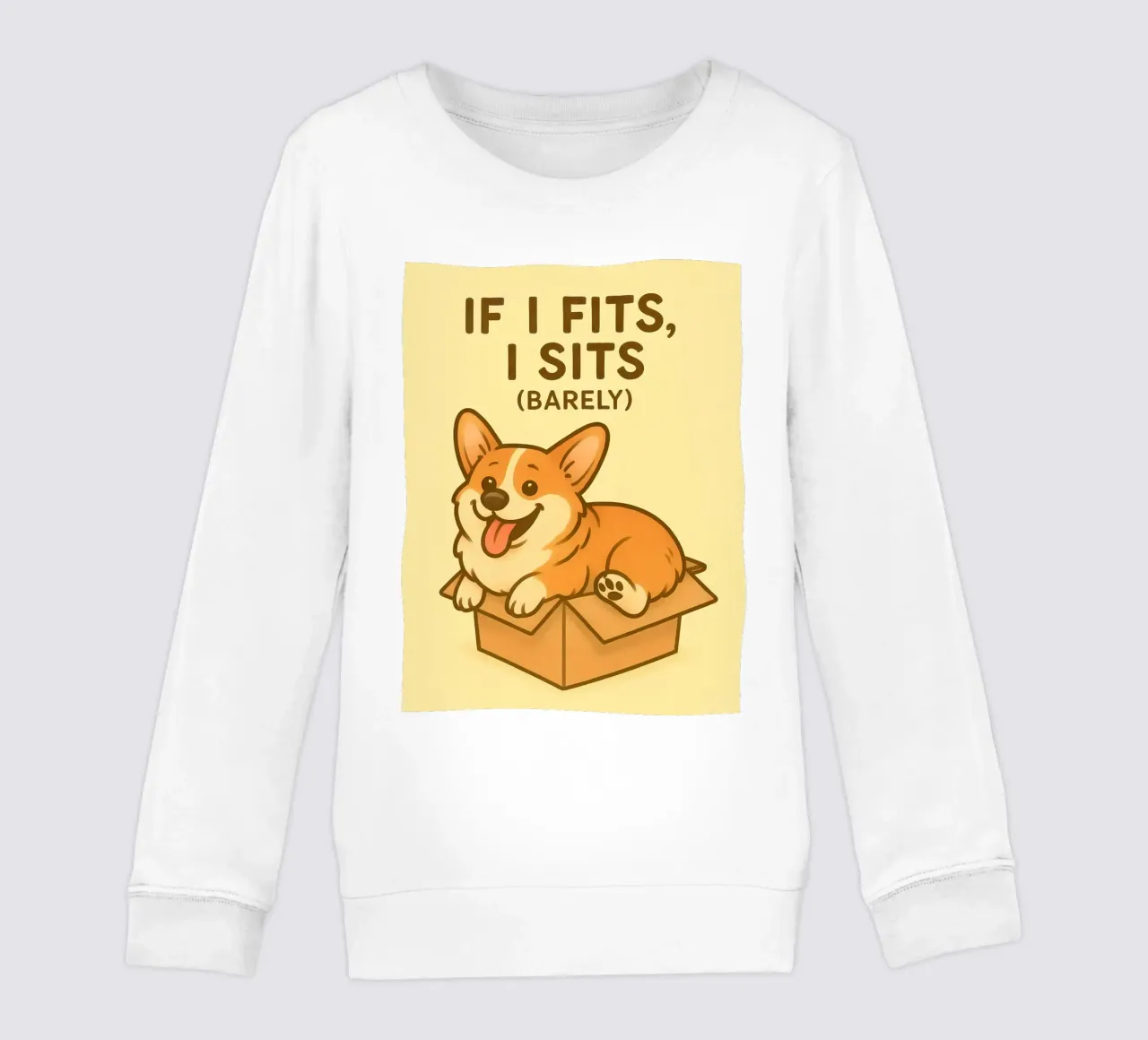 Meme divertente sui Corgi felpa bambino da Funny Humor Art