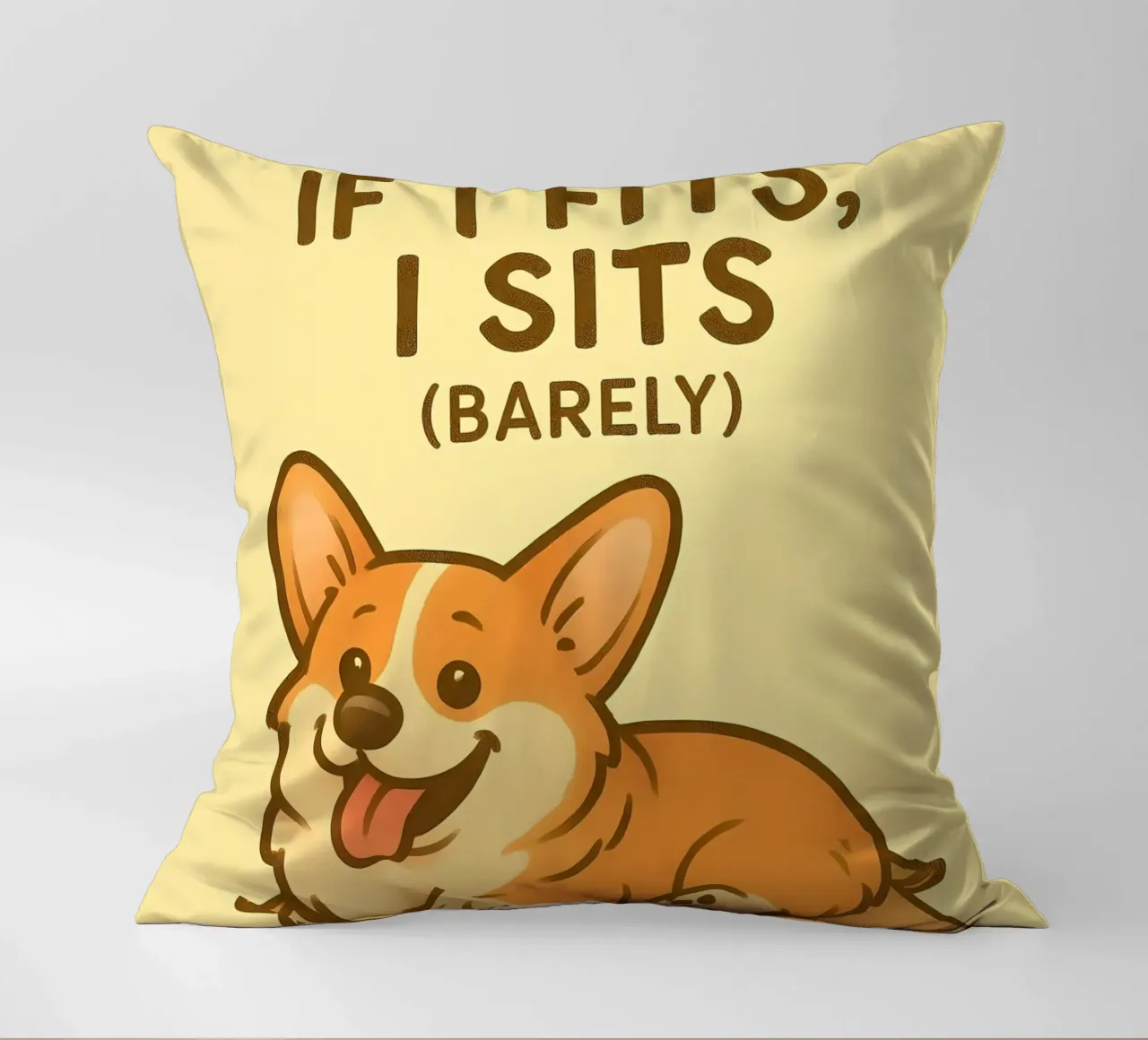 Meme divertente sui Corgi cuscino da Funny Humor Art