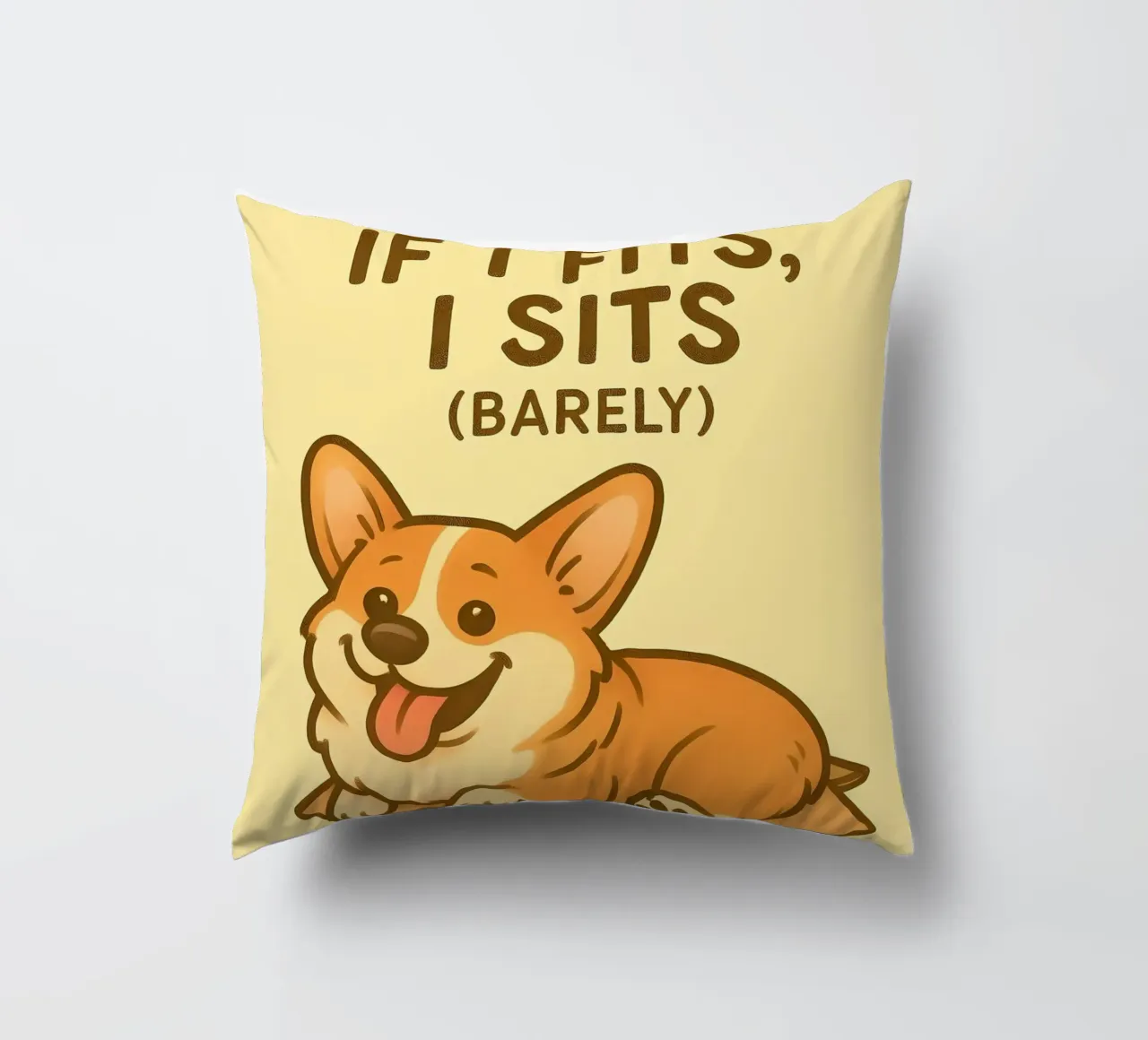 Meme divertente sui Corgi cuscino da Funny Humor Art