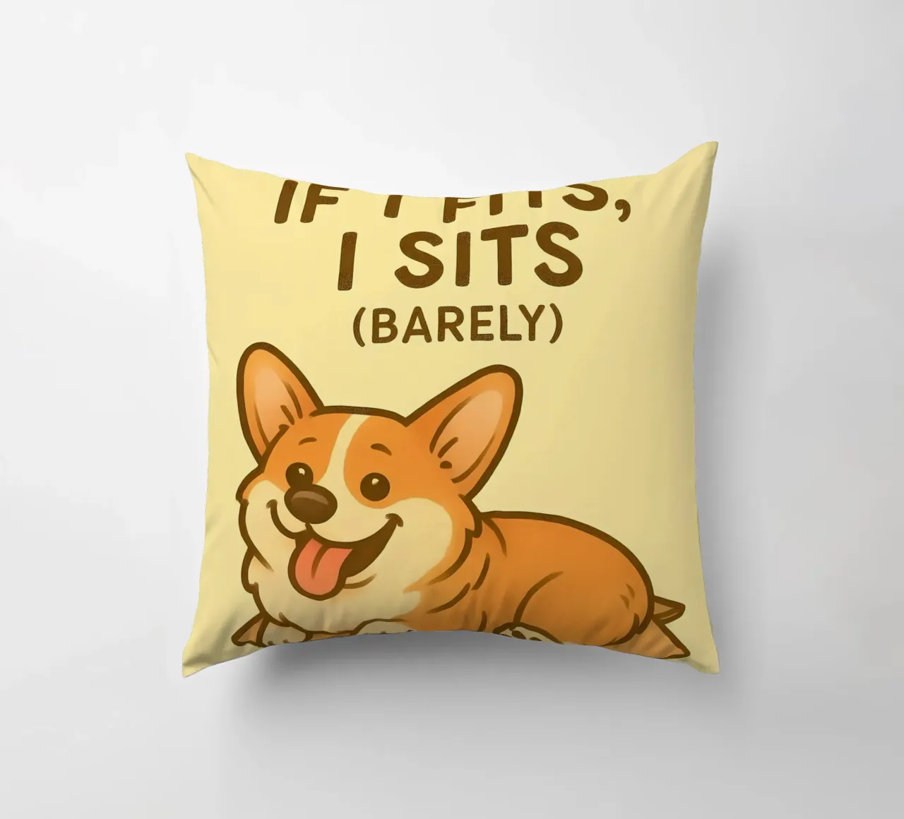 Meme divertente sui Corgi cuscino da Funny Humor Art