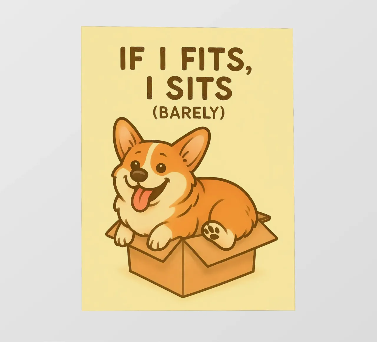 Meme divertente sui Corgi pellicola backlit da Funny Humor Art