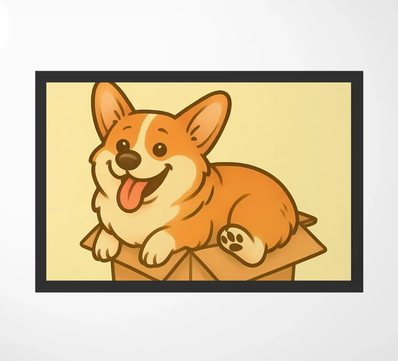 Meme divertente sui Corgi zerbino da Funny Humor Art