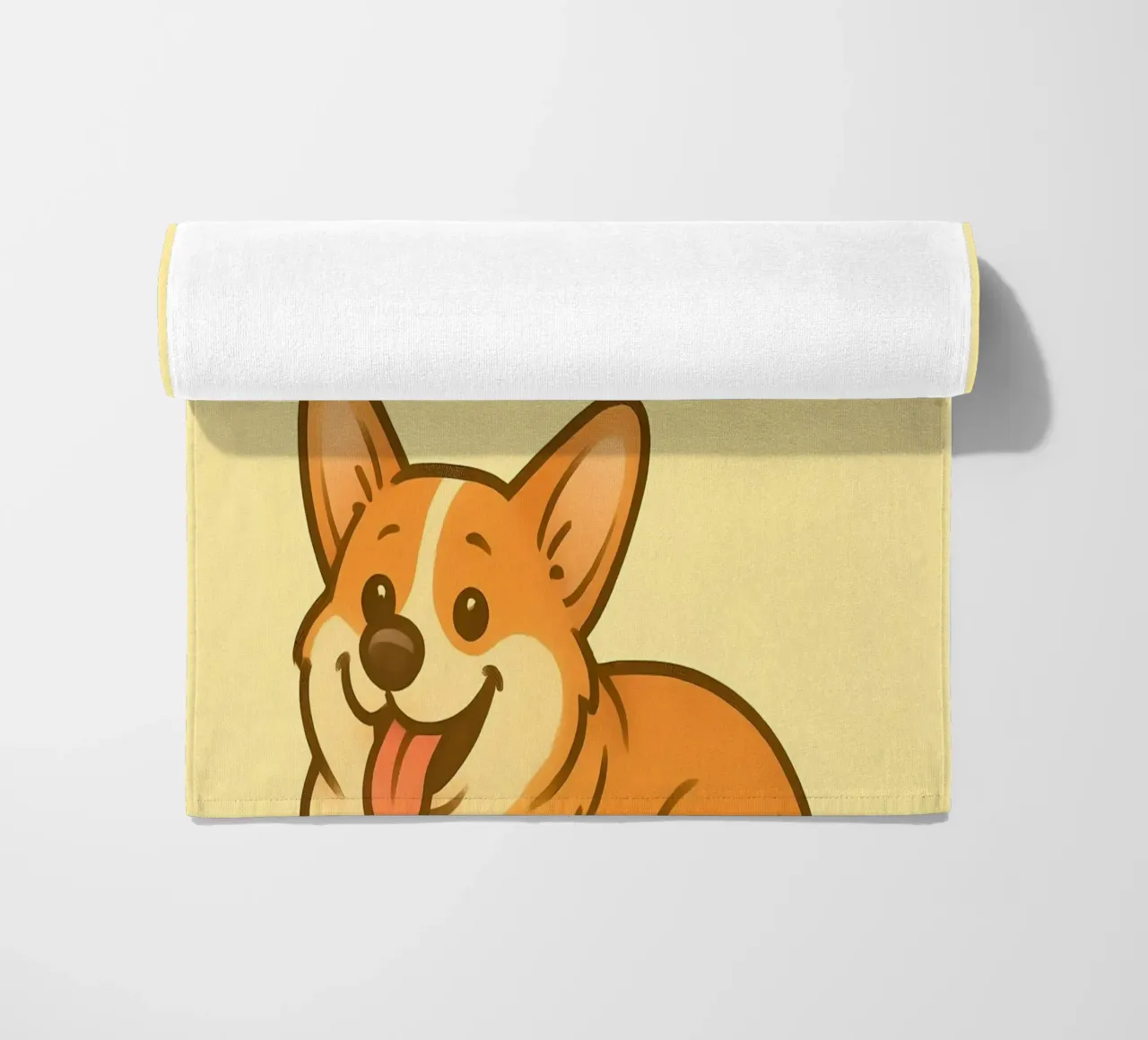 Meme divertente sui Corgi telo mare da Funny Humor Art