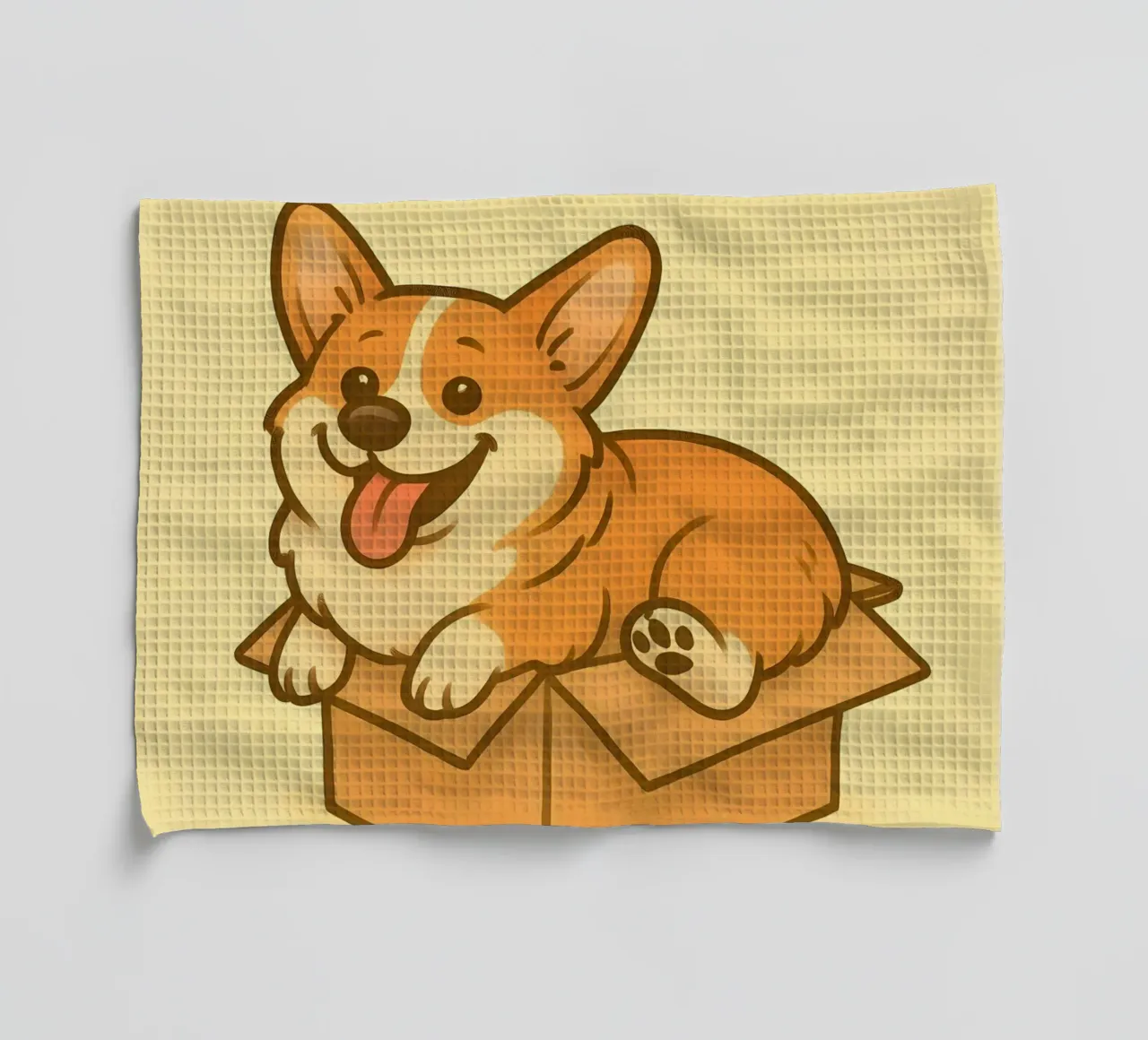 Meme divertente sui Corgi canovaccio da cucina da Funny Humor Art