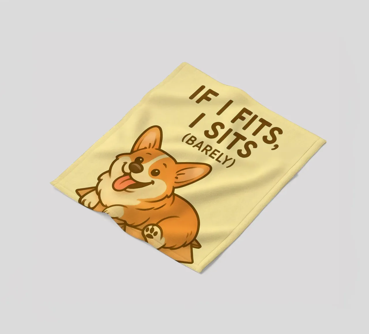 Meme divertente sui Corgi coperta in pile da Funny Humor Art