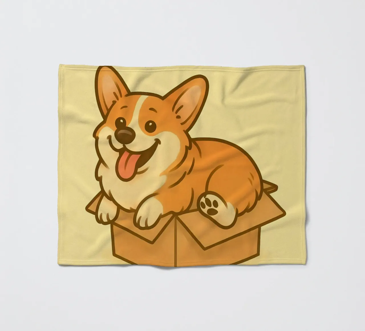 Meme divertente sui Corgi coperta in pile da Funny Humor Art