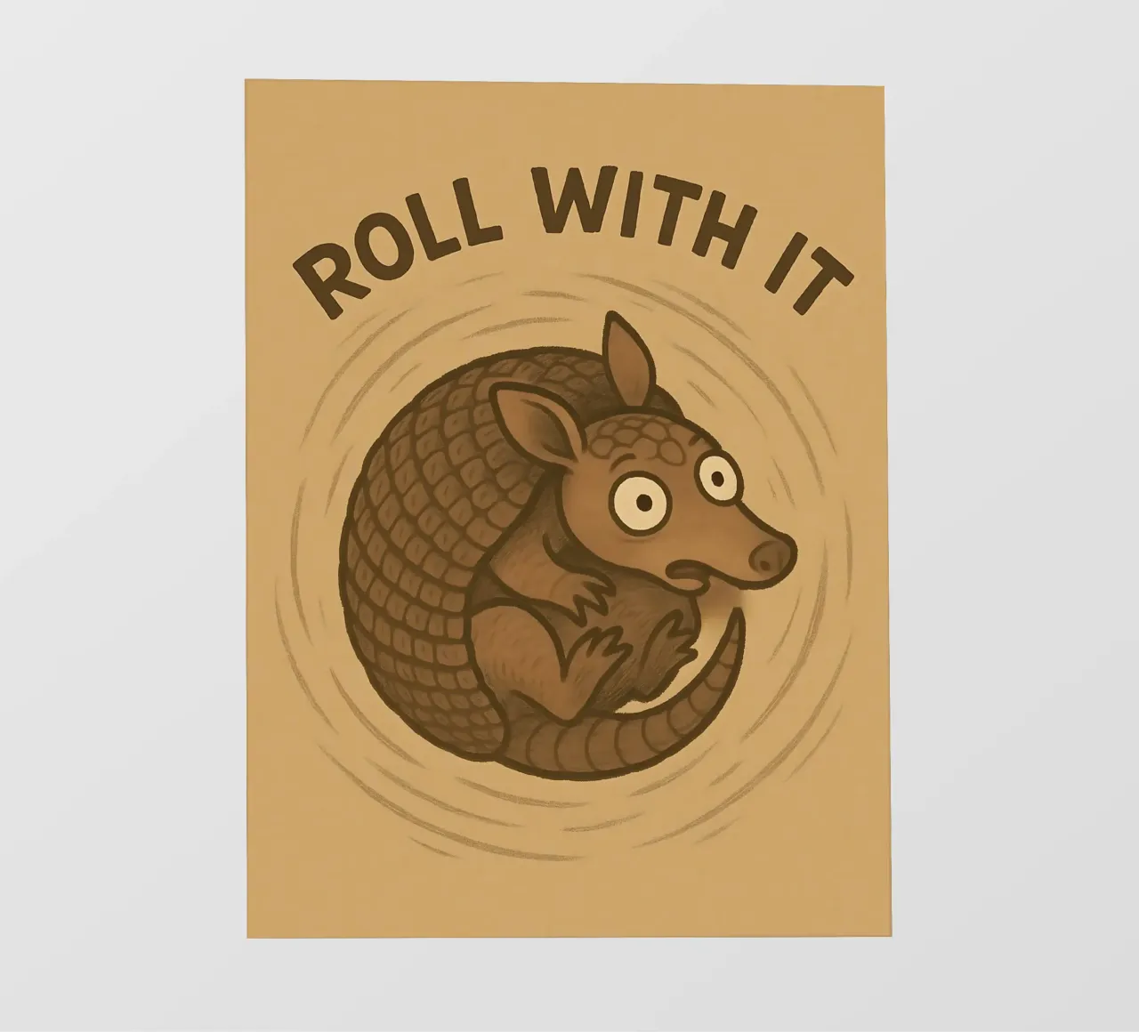 Meme divertente sull'armadillo pellicola backlit da Funny Humor Art