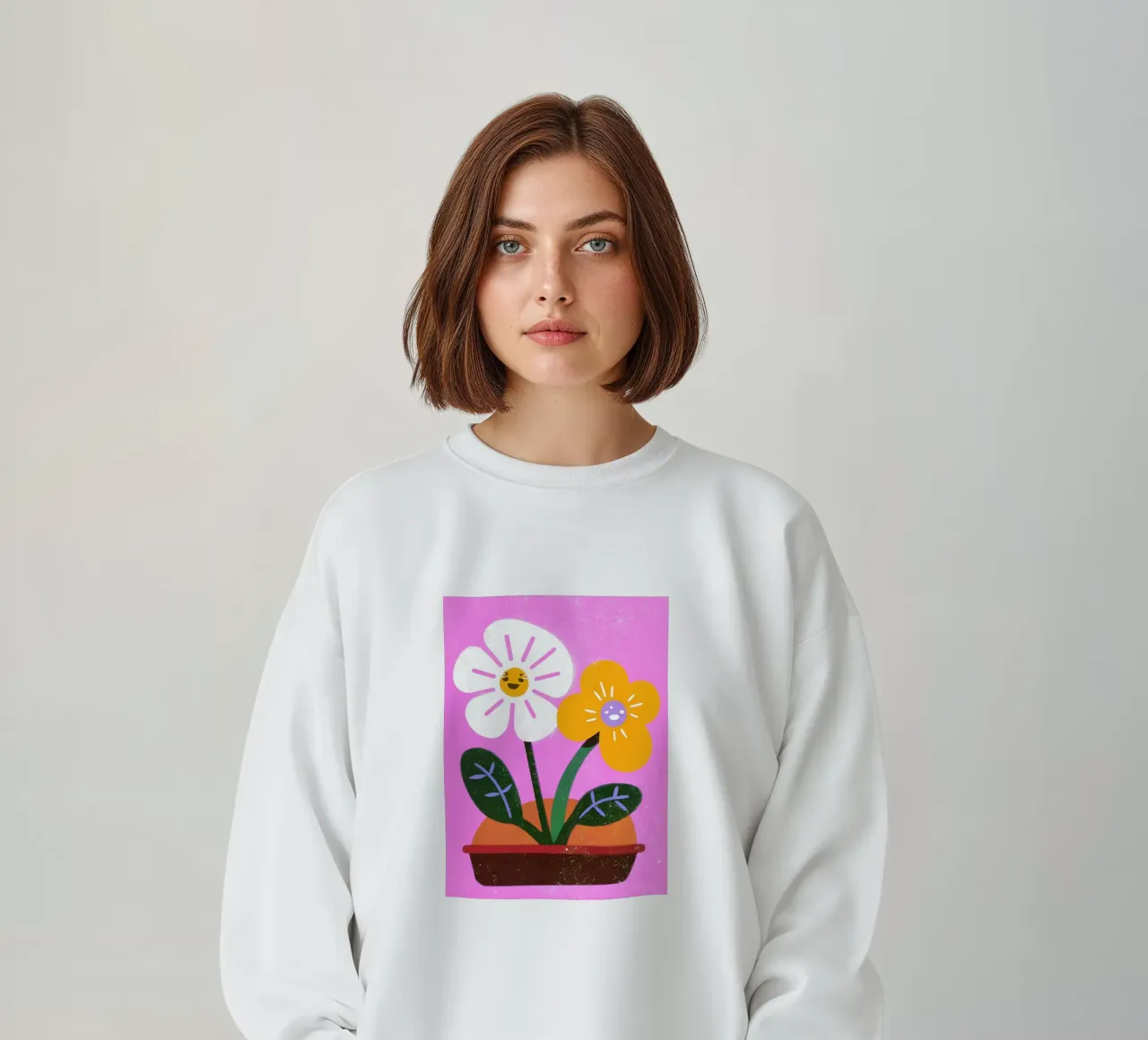 Fiori retrò pop felpa da THE LATEST SHOP