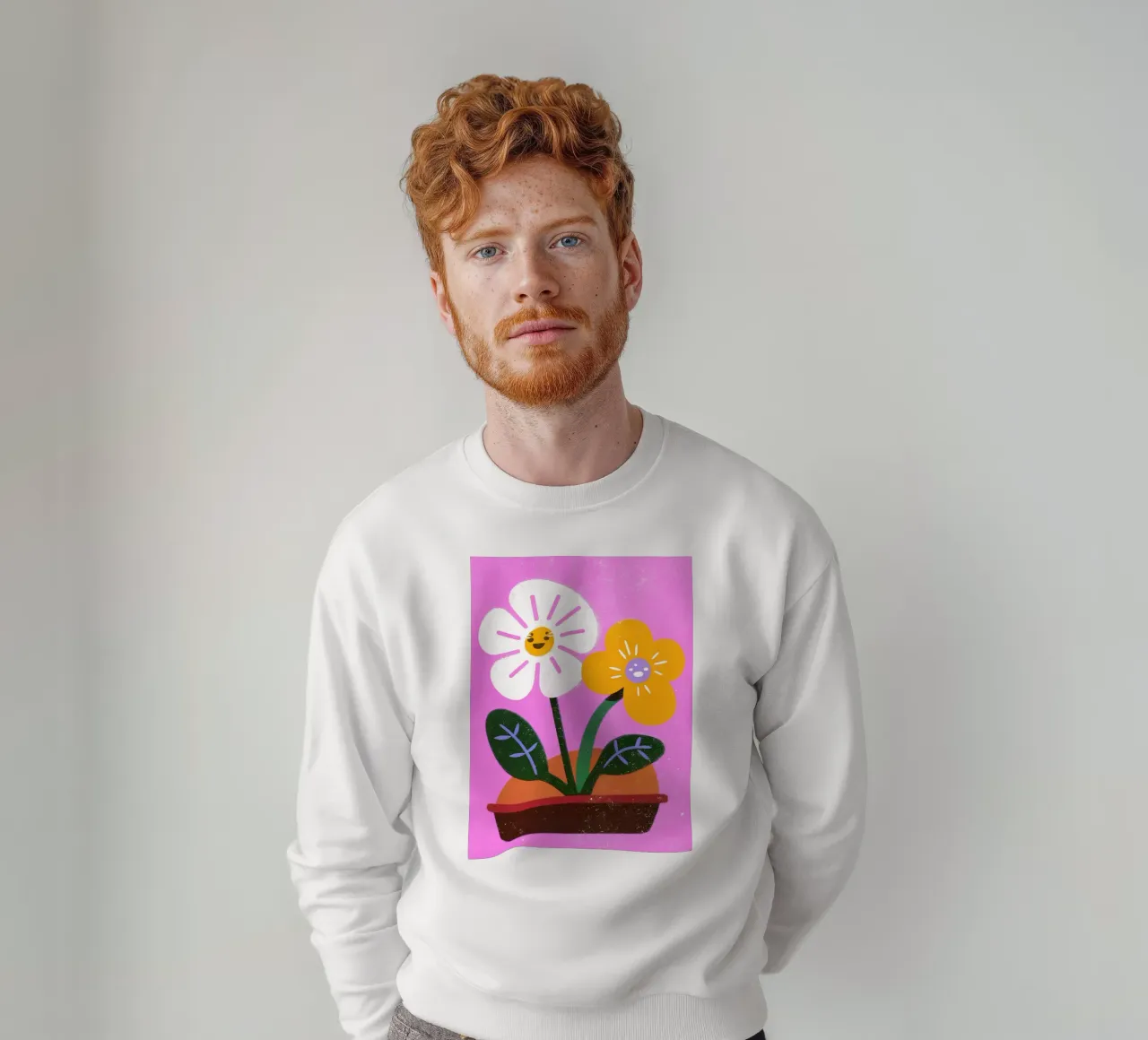Fiori retrò pop felpa da THE LATEST SHOP