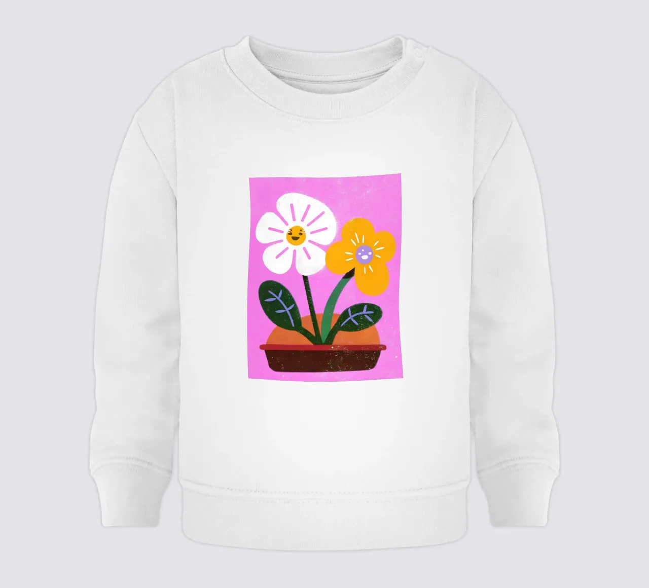Fiori retrò pop felpa neonato da THE LATEST SHOP