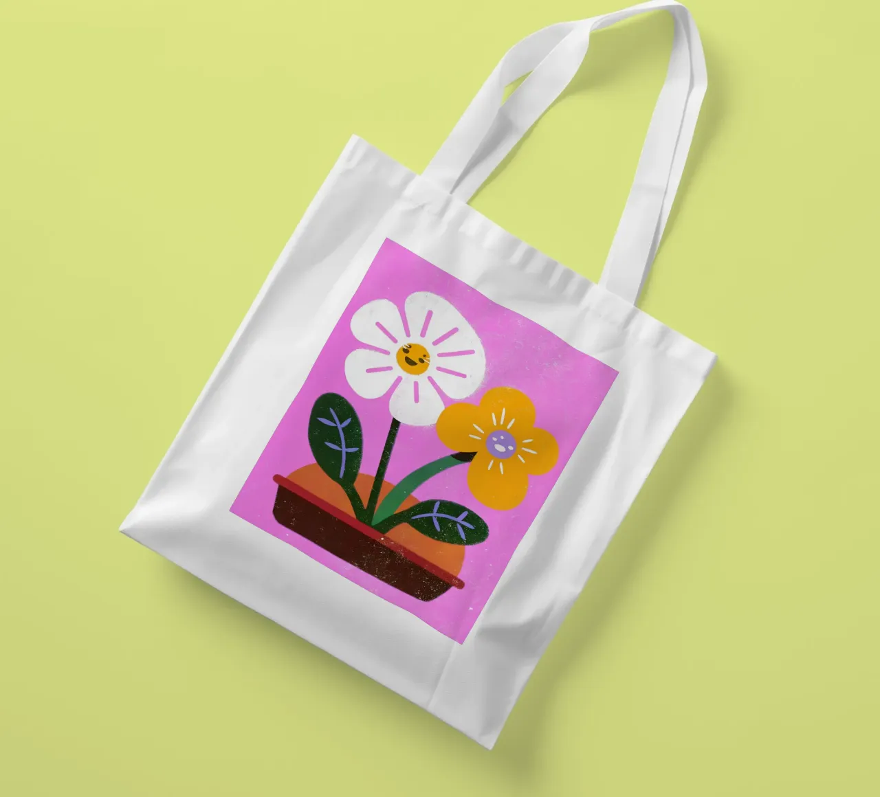 Fiori retrò pop borsa in juta da THE LATEST SHOP
