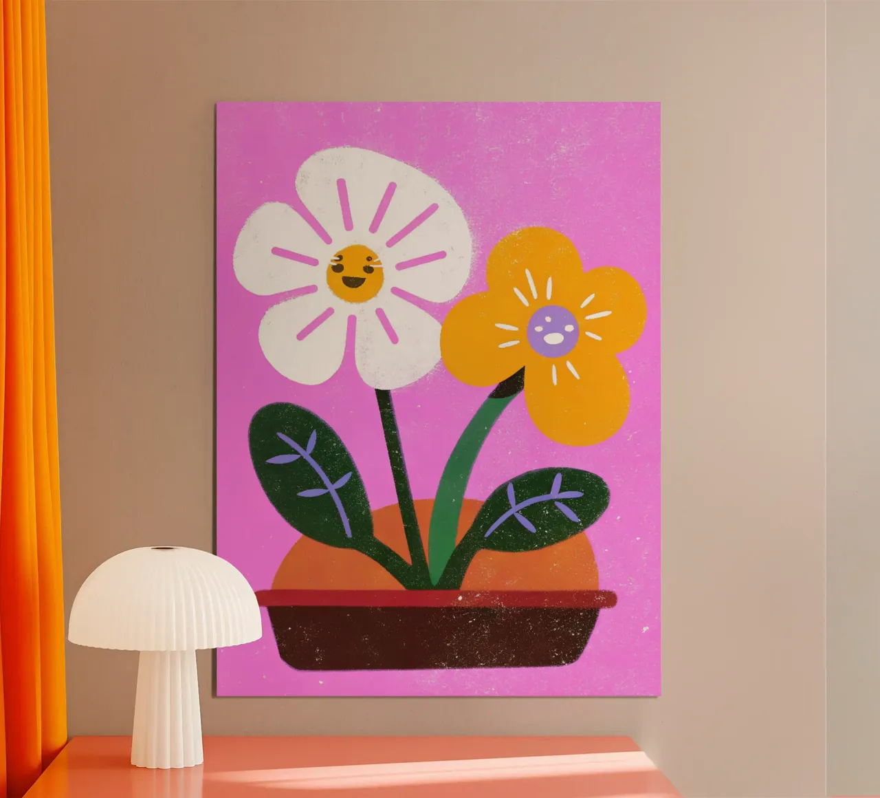 Fiori retrò pop poster da THE LATEST SHOP