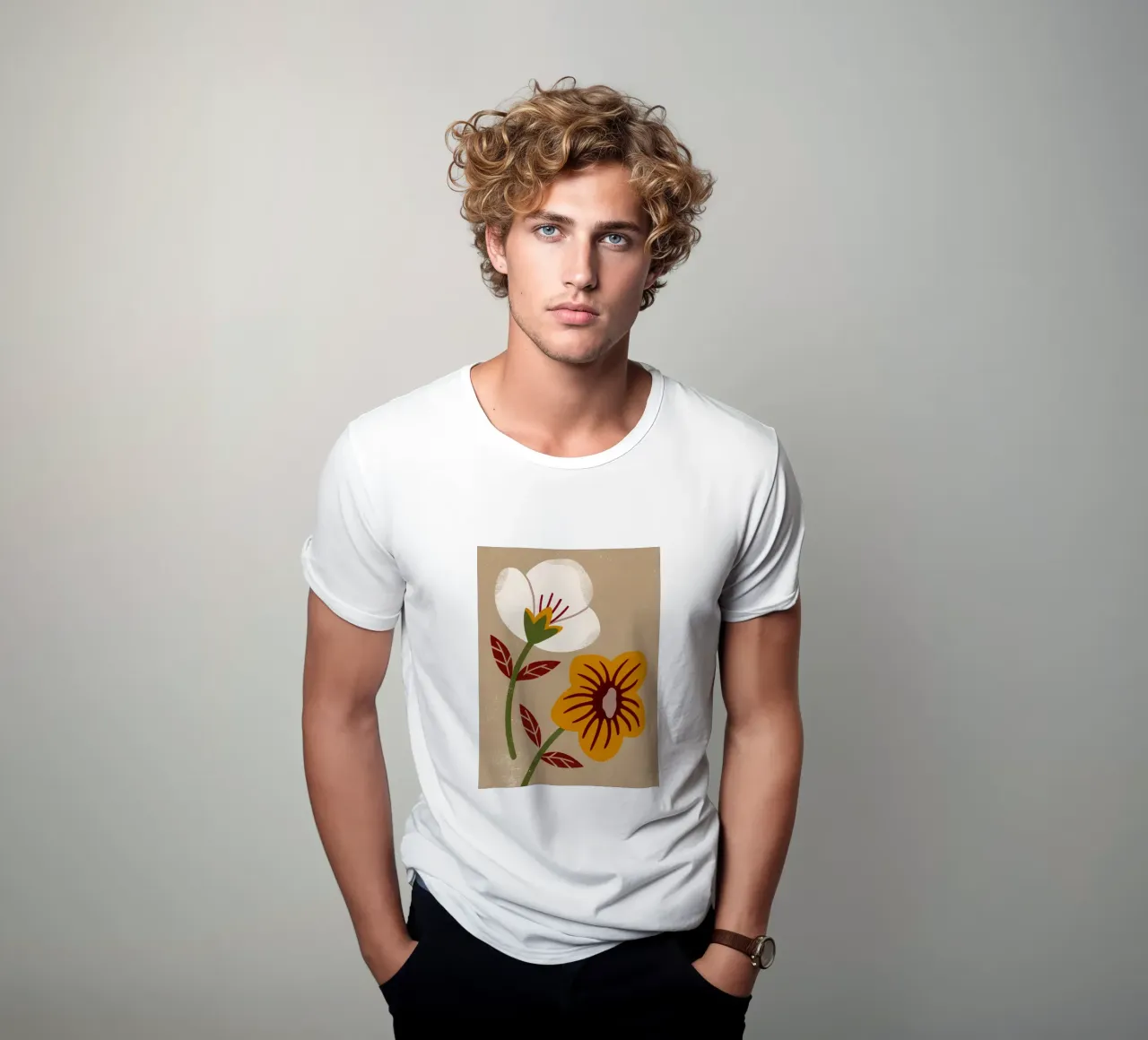 Fiori retrò pop t-shirt da THE LATEST SHOP
