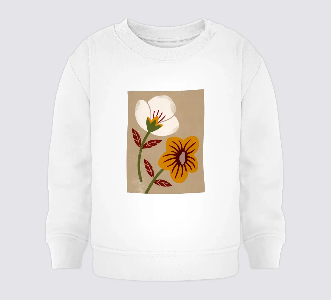 Fiori retrò pop felpa neonato da THE LATEST SHOP