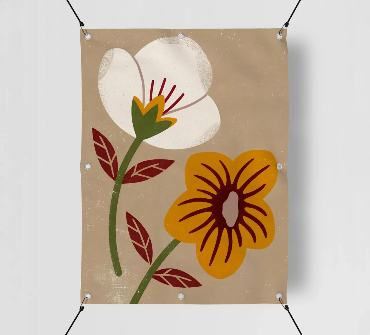 Fiori retrò pop telo in pvc da THE LATEST SHOP