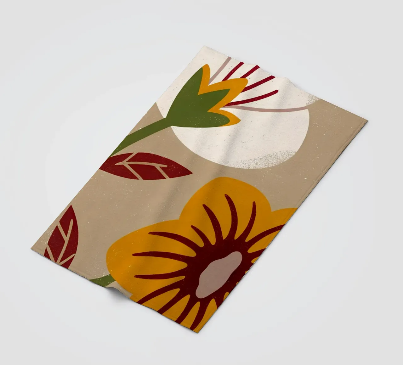Fiori retrò pop coperta in pile da THE LATEST SHOP