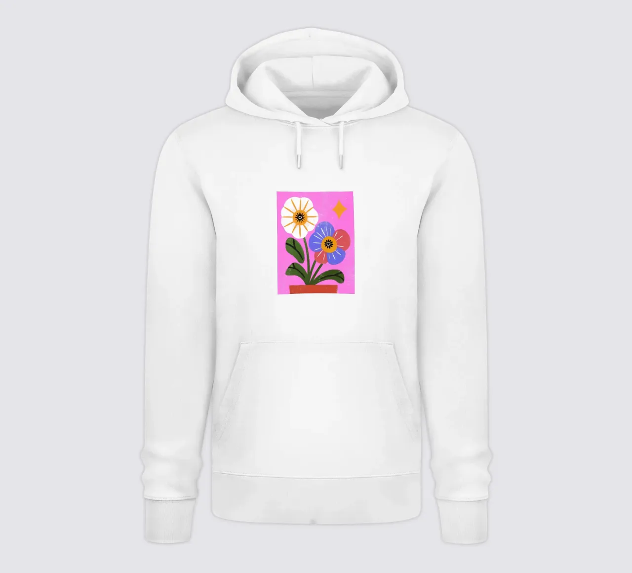 Fiori retrò pop felpa con cappuccio da THE LATEST SHOP