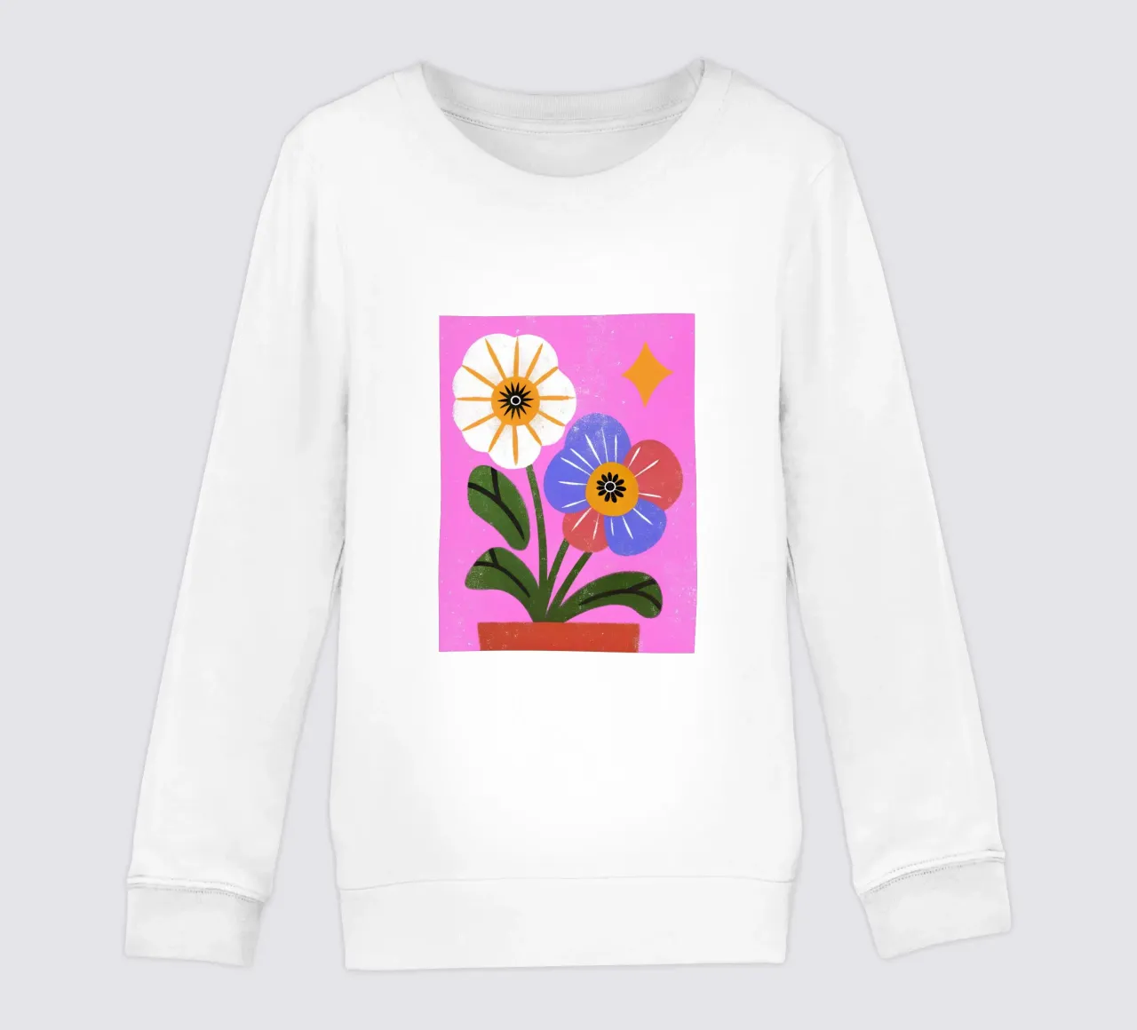 Fiori retrò pop felpa bambino da THE LATEST SHOP