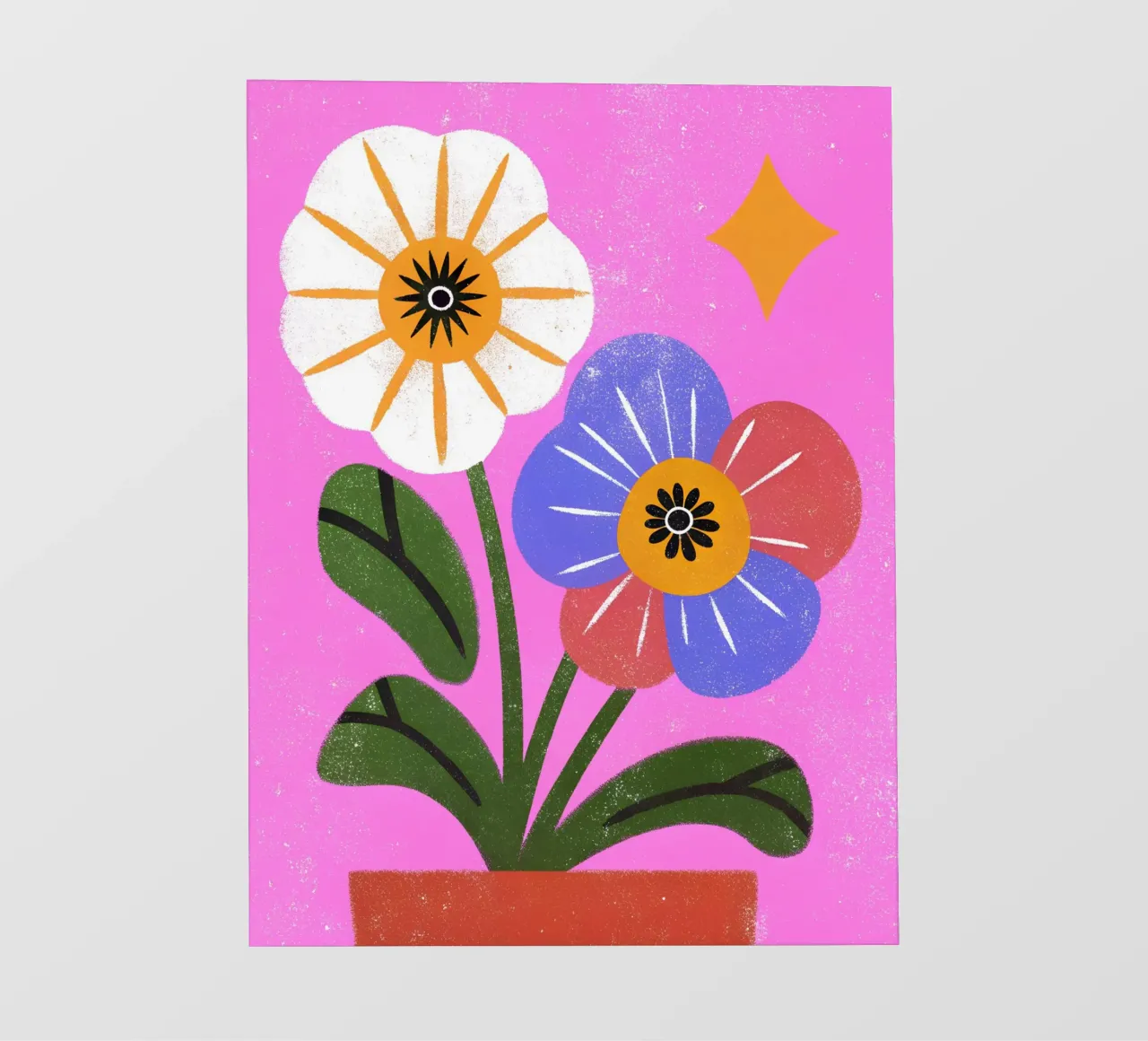 Fiori retrò pop telo in pvc da THE LATEST SHOP