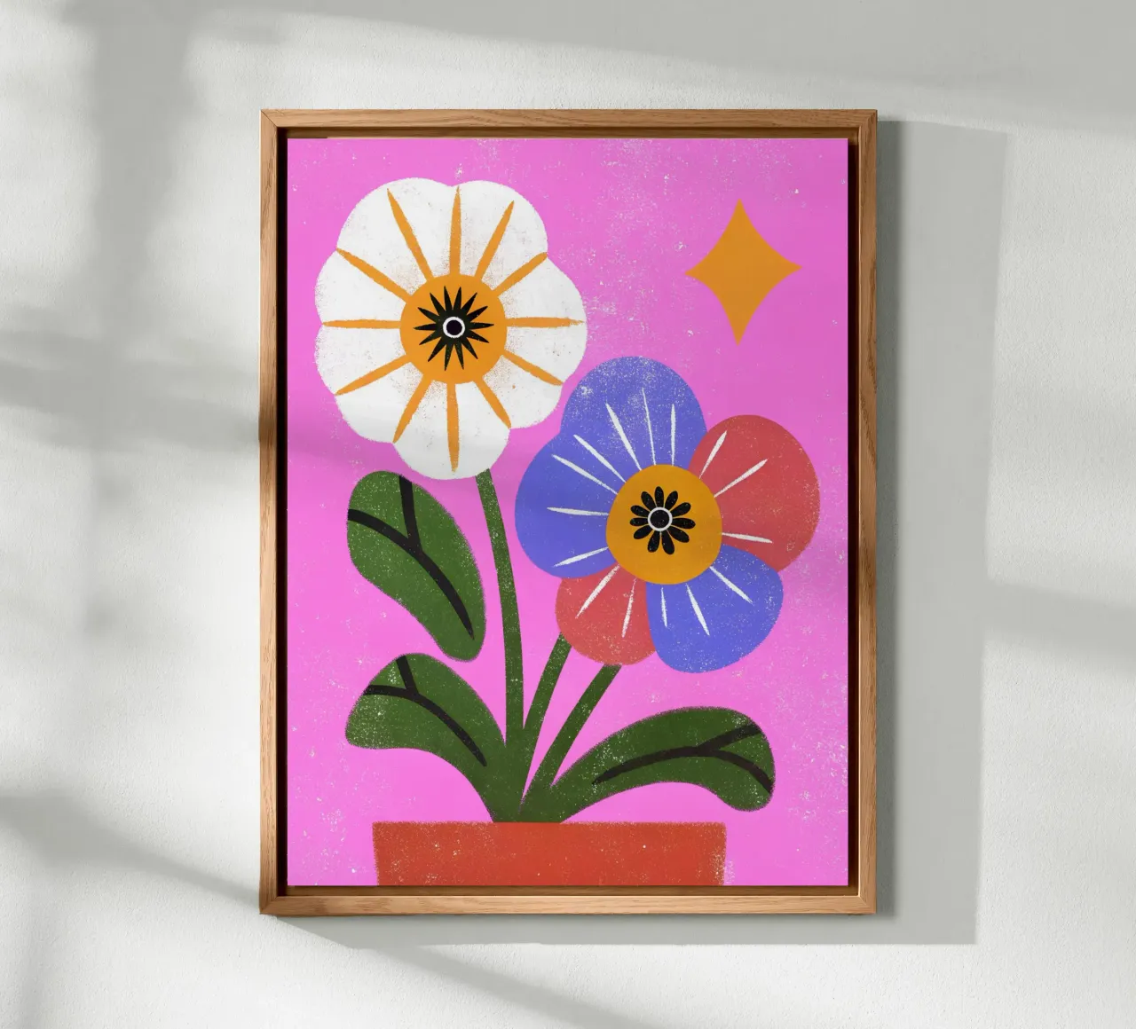 Fiori retrò pop alluminio dibond da THE LATEST SHOP