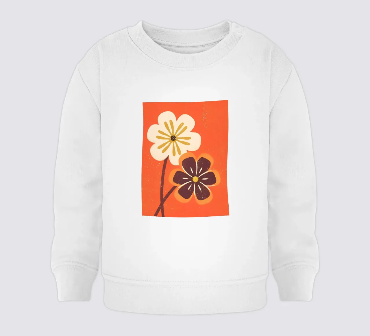 Fiori retrò pop felpa neonato da THE LATEST SHOP