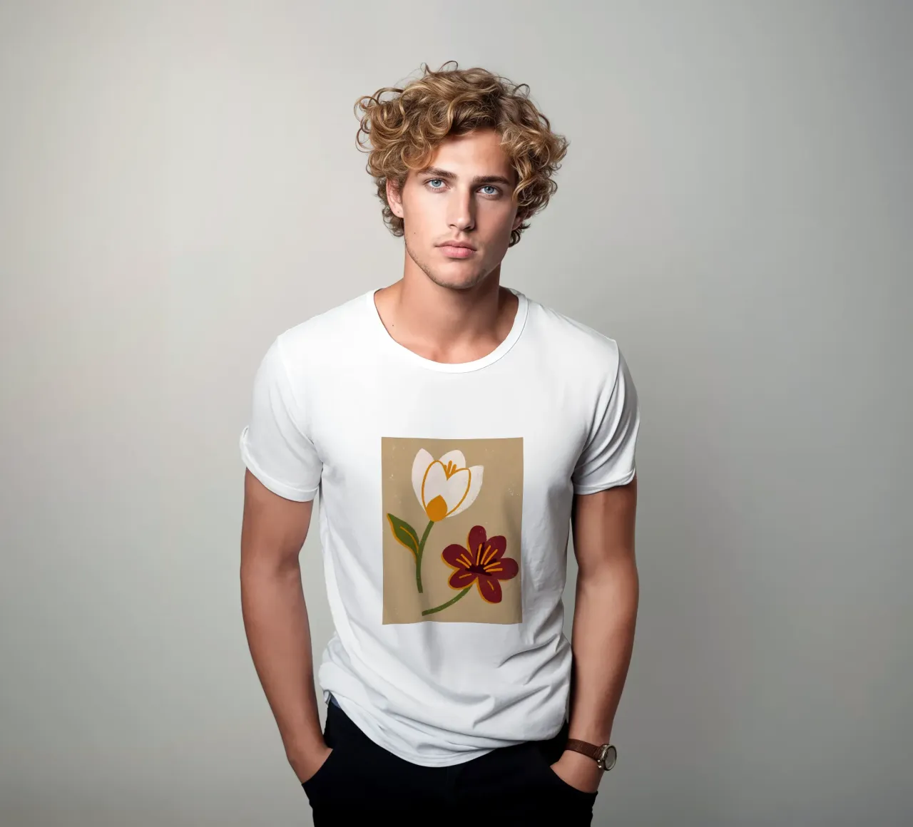 Fiori retrò pop t-shirt da THE LATEST SHOP