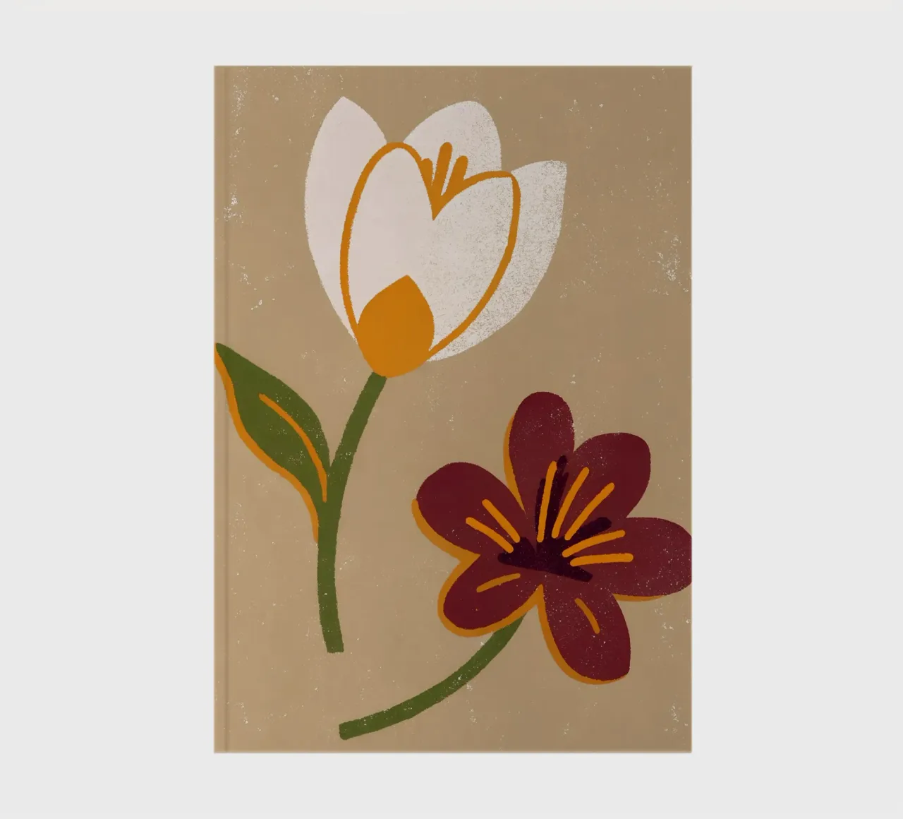 Retro Pop Flowers notebook by THE LATEST SHOP