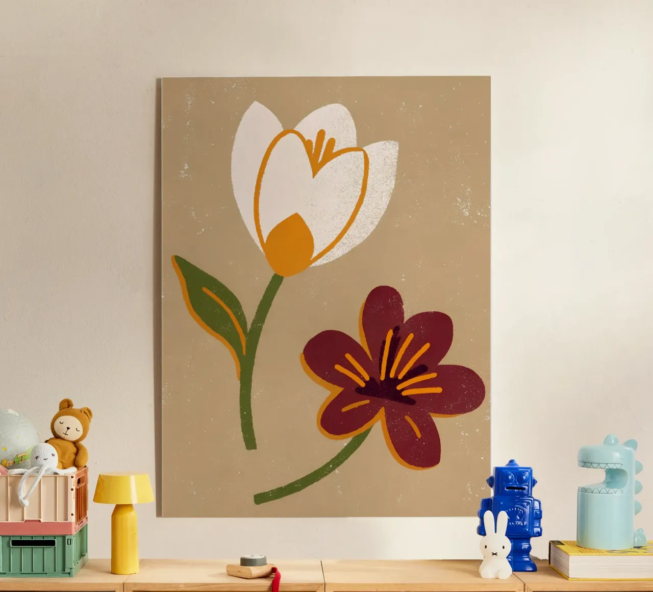 Fiori retrò pop plexiglass da THE LATEST SHOP