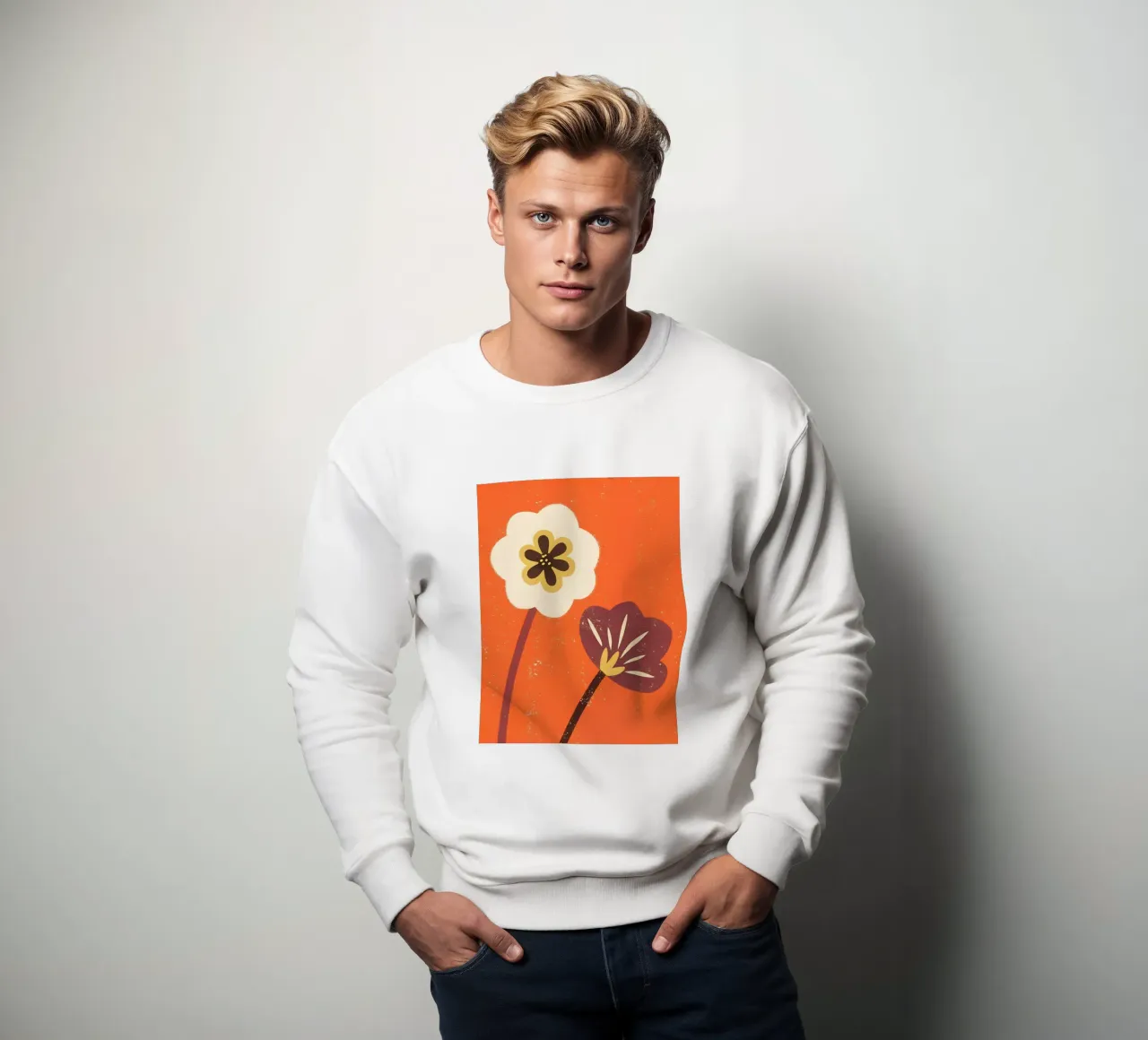 Fiori retrò pop felpa da THE LATEST SHOP