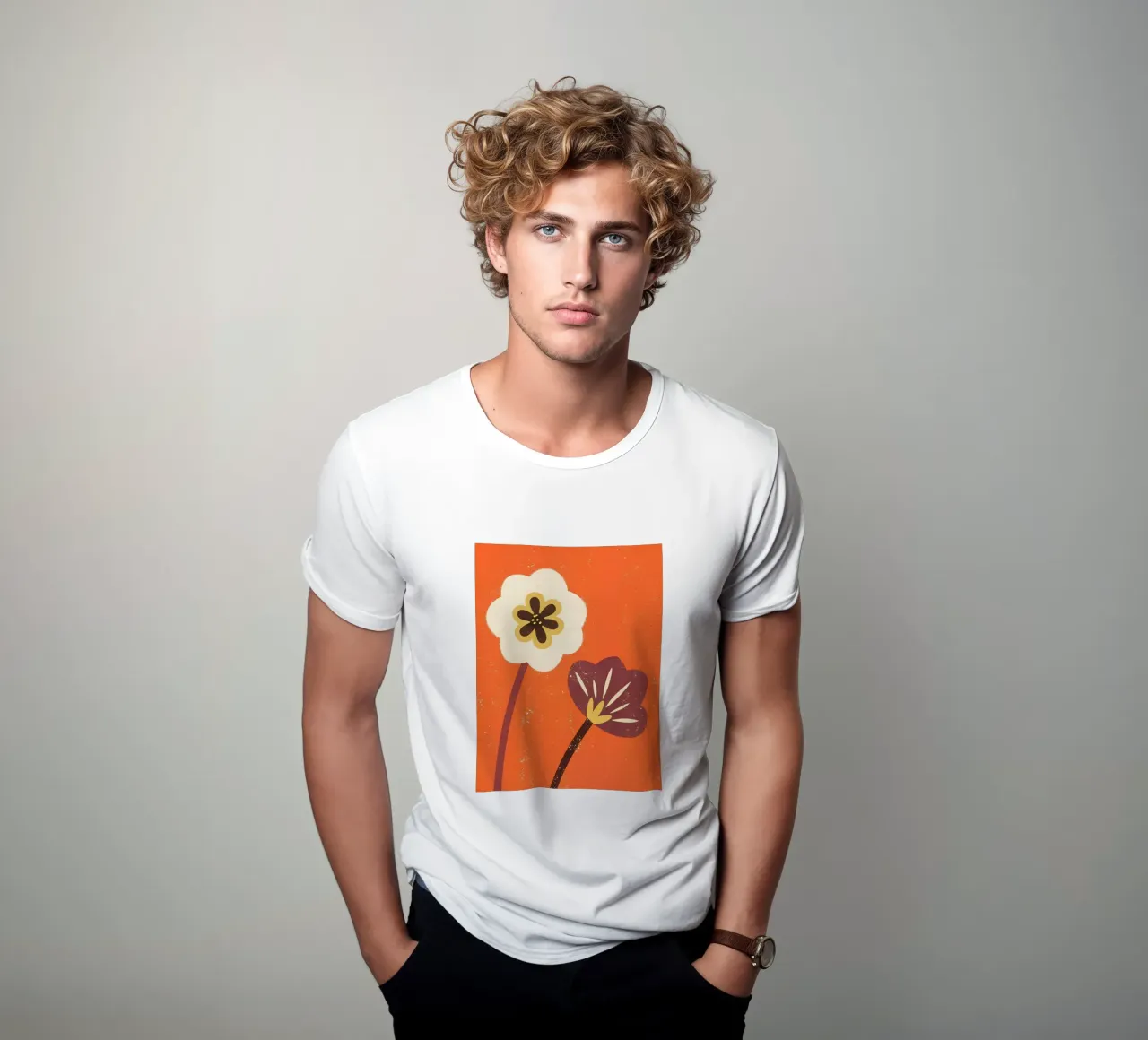 Fiori retrò pop t-shirt da THE LATEST SHOP