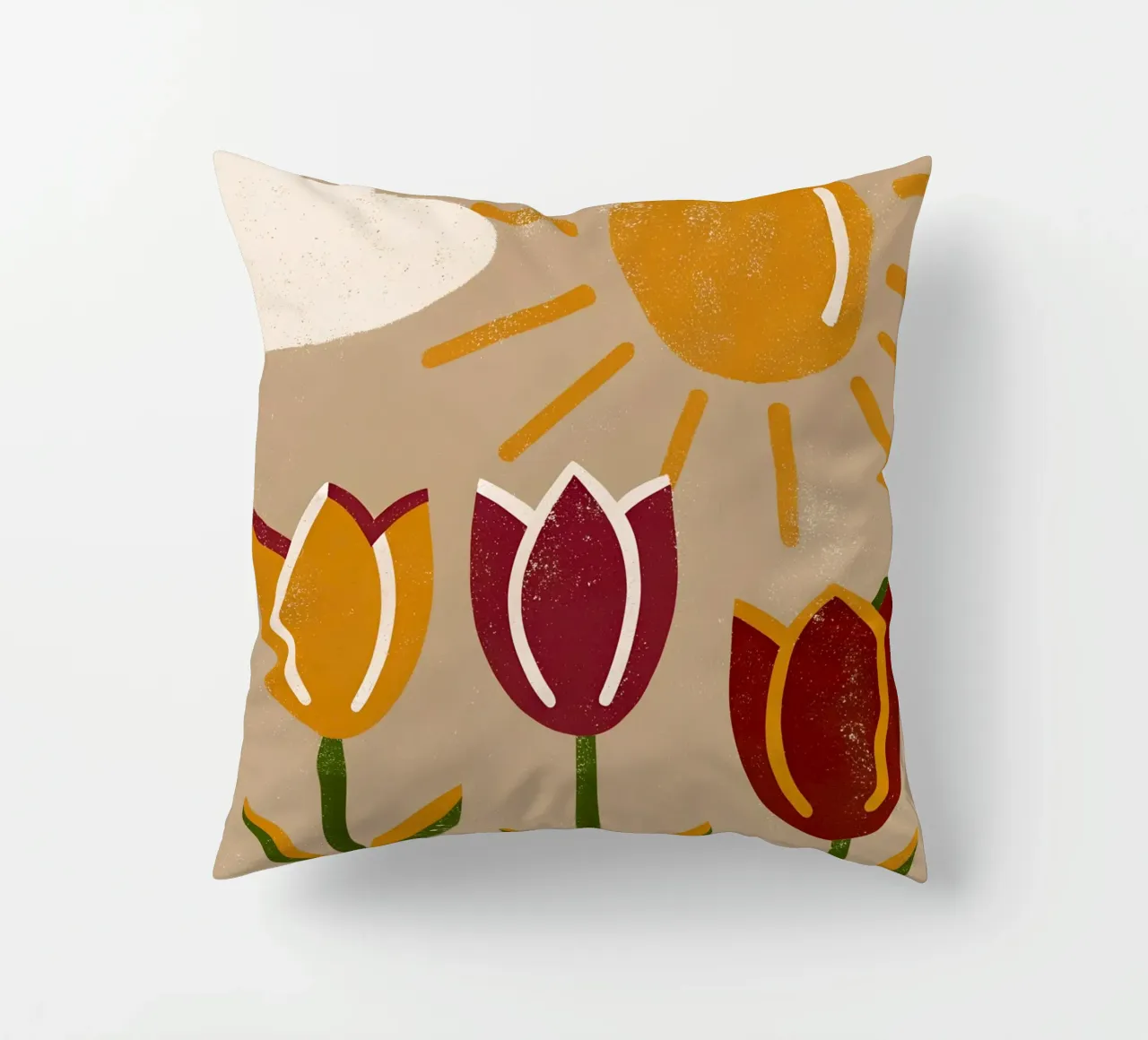 Fiori e sole Retro Pop cuscino da THE LATEST SHOP