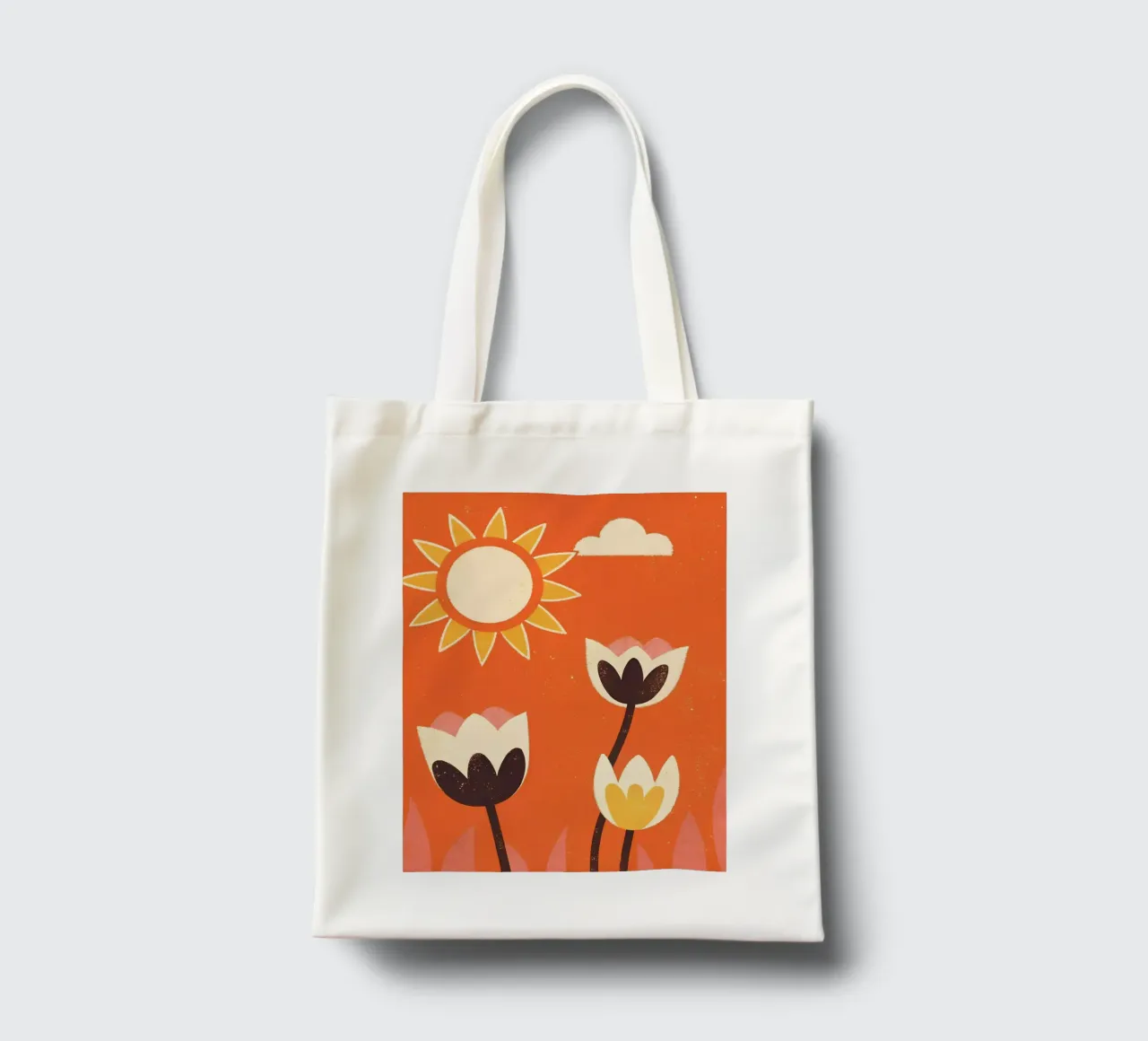 Fiori retrò pop borsa in juta da THE LATEST SHOP