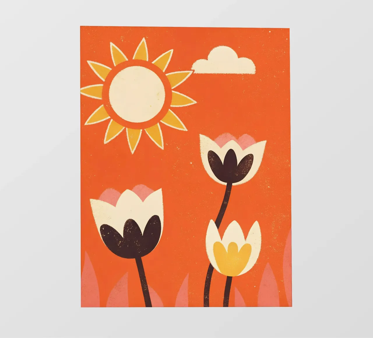 Fiori retrò pop telo in pvc da THE LATEST SHOP