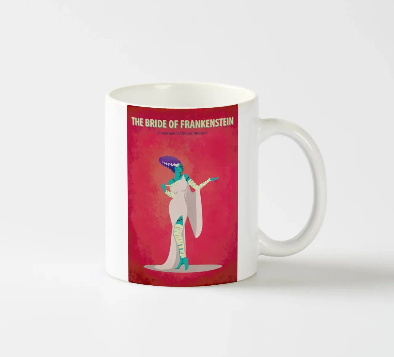 The Bride of Frankenstein tazza in ceramica da Fräulein Fisher