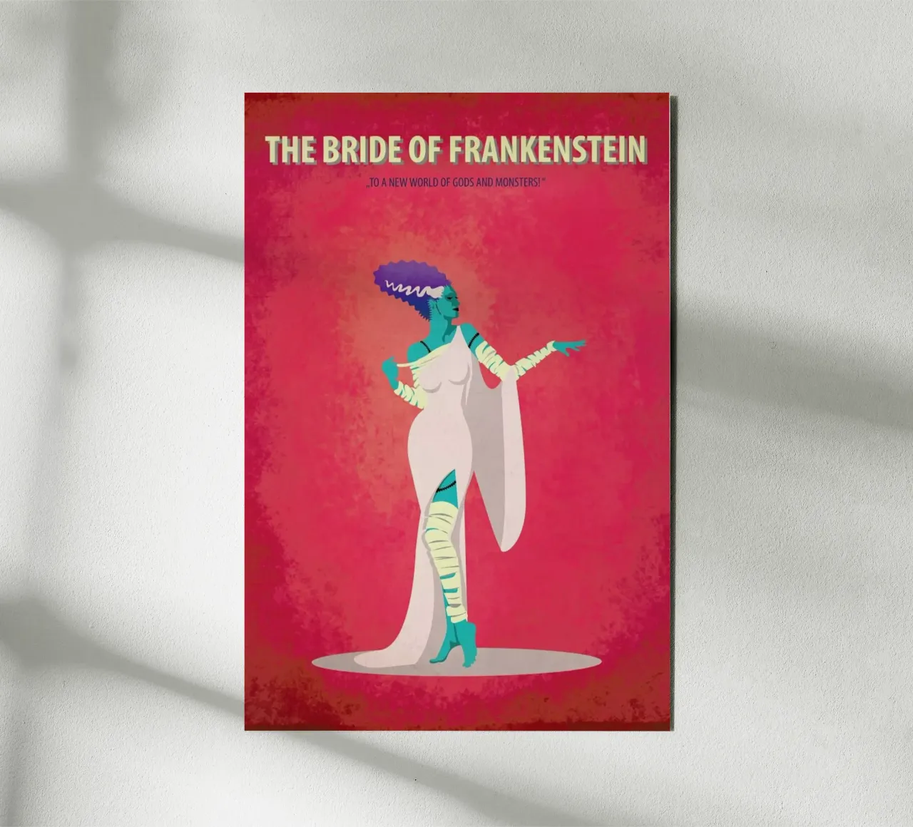 The Bride of Frankenstein alluminio dibond da Fräulein Fisher