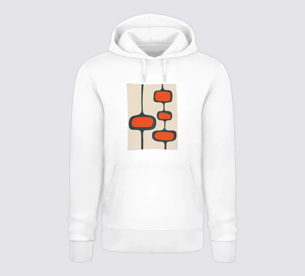 Mid-Century Modern Abstract Art 2 felpa con cappuccio da cityart