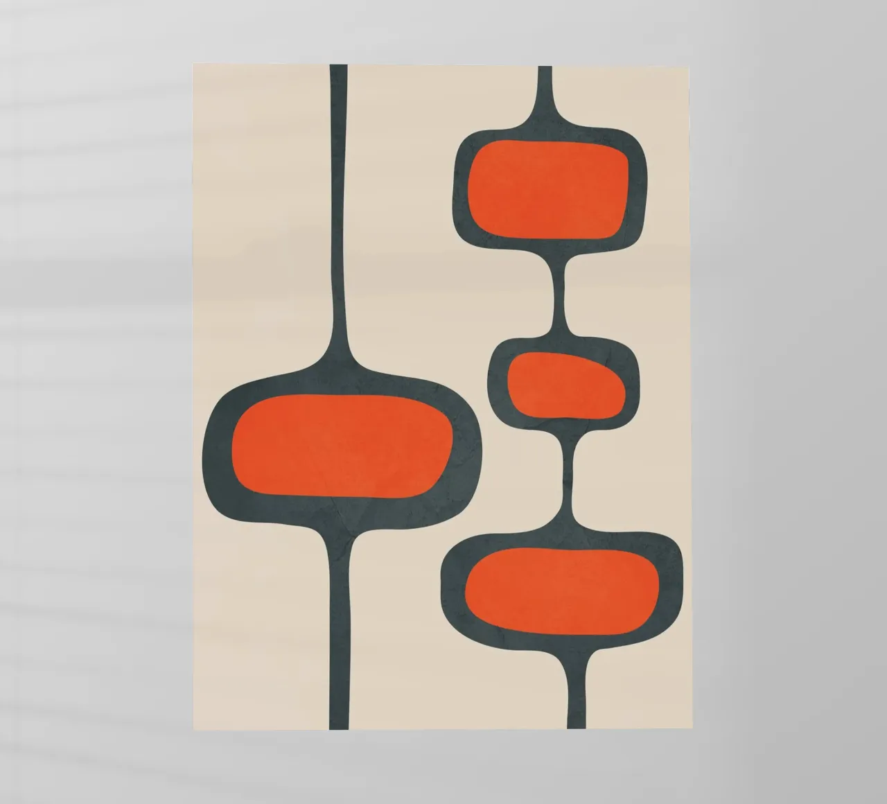 Mid-Century Modern Abstract Art 2 pellicola backlit da cityart