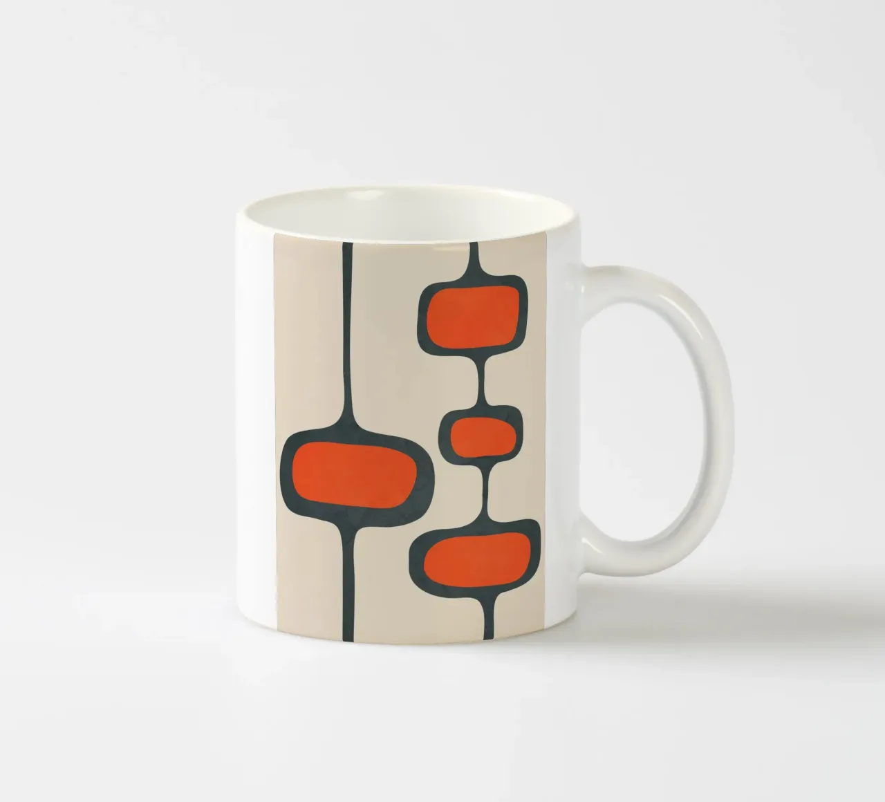 Mid-Century Modern Abstract Art 2 tazza in ceramica da cityart