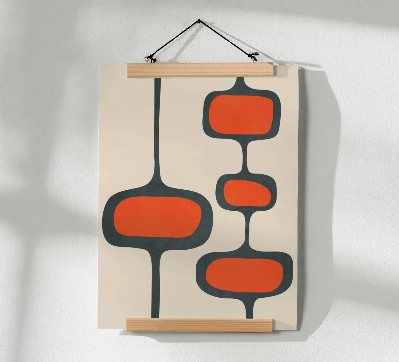Mid-Century Modern Abstract Art 2 poster con telaio in alluminio da cityart