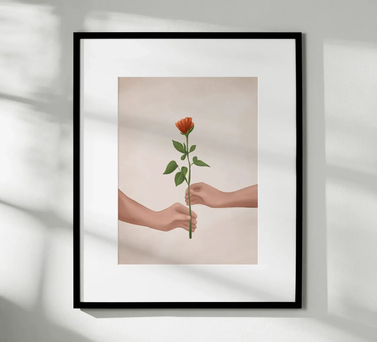 A Rose for You poster con telaio in alluminio da cityart