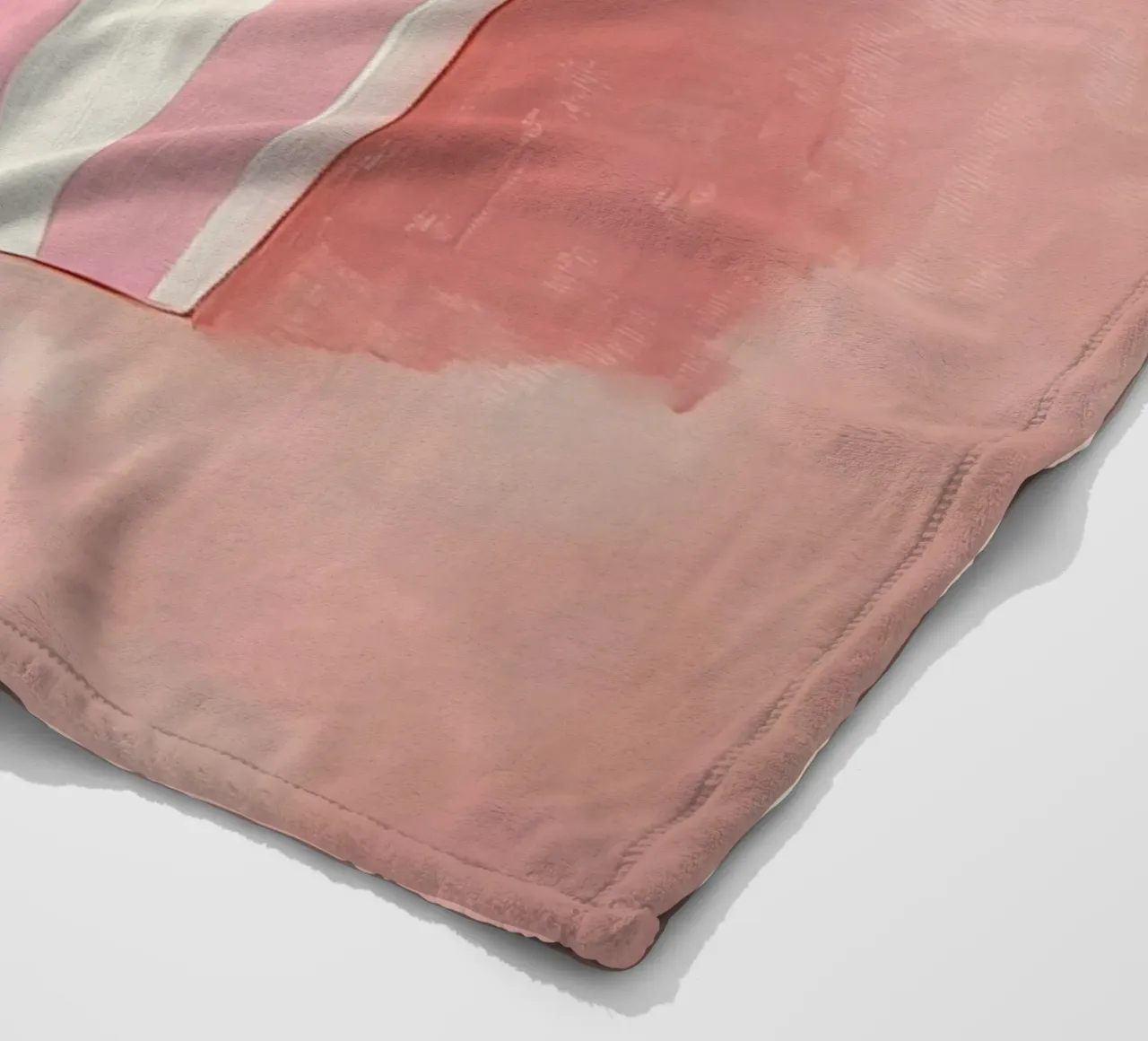 Frische Retro Pommes, Pastel Fleecedecke von Carinaprint