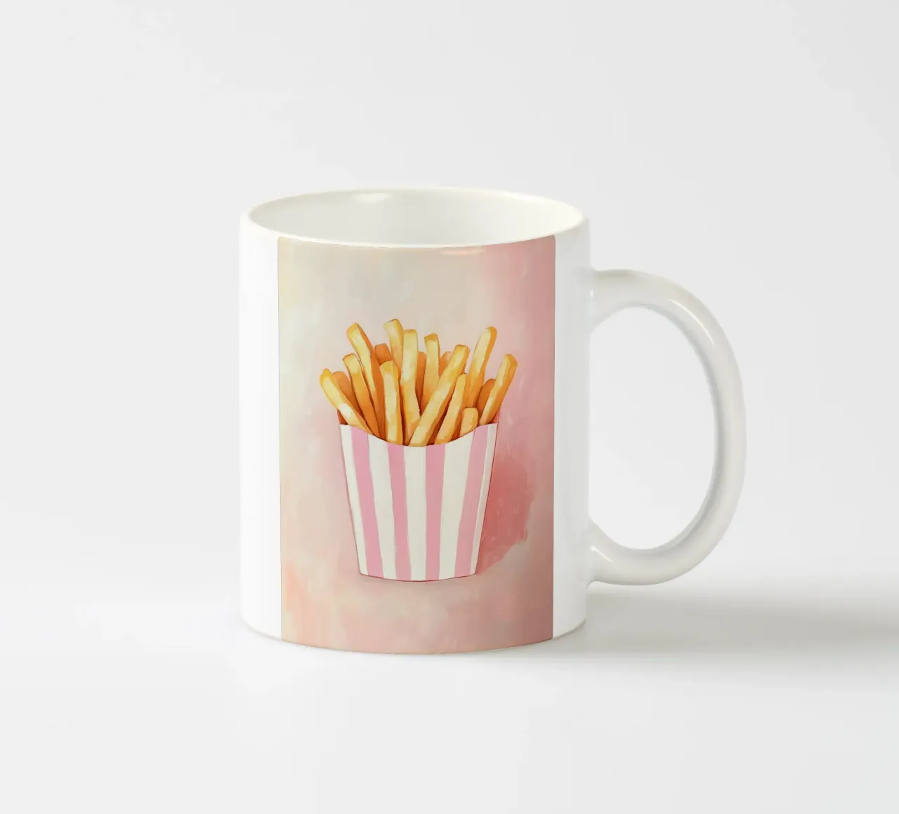 Patatine fresche retrò, Pastello tazza in ceramica da Carinaprint