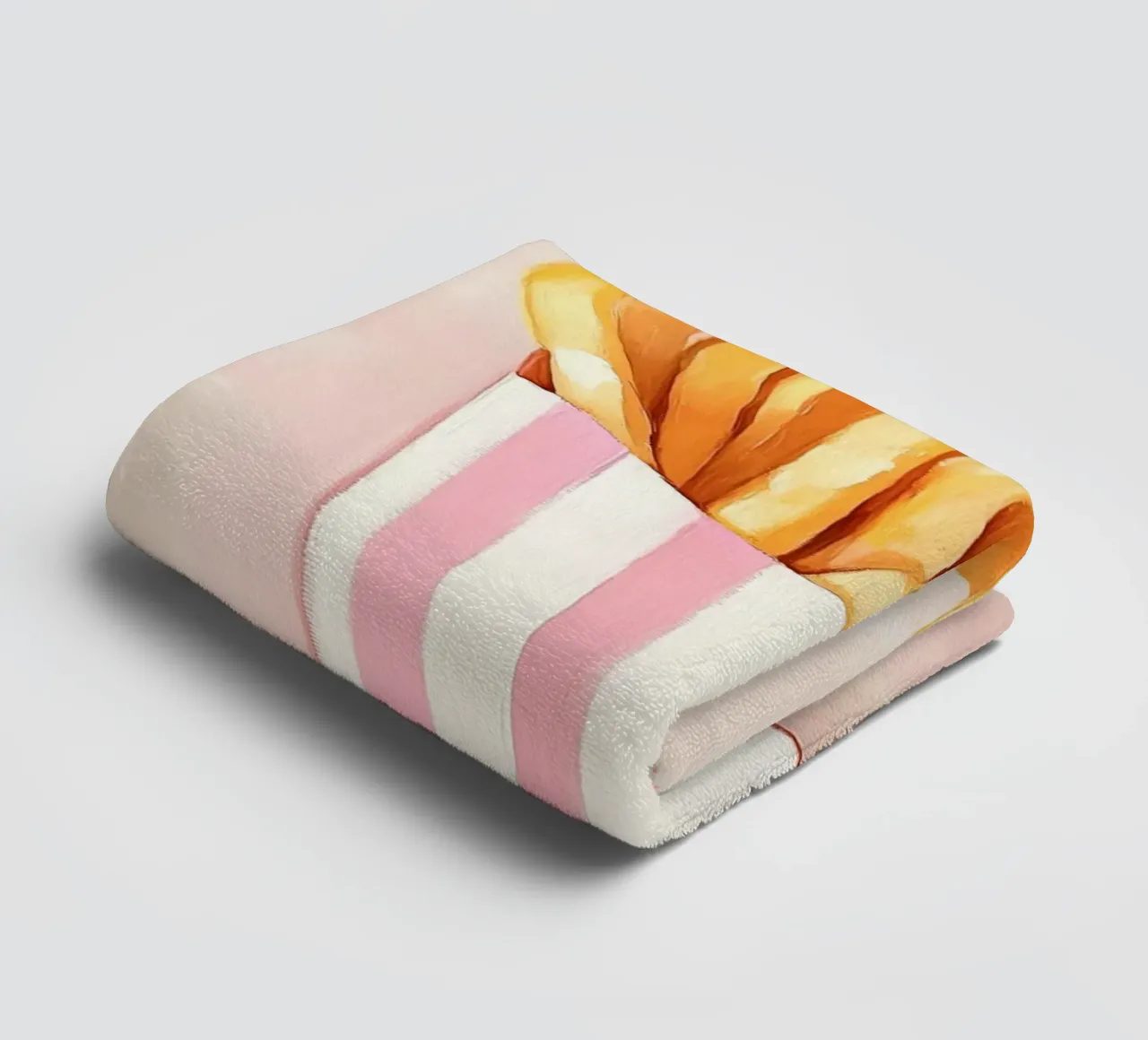 Frische Retro Pommes, Pastel Handtuch von Carinaprint
