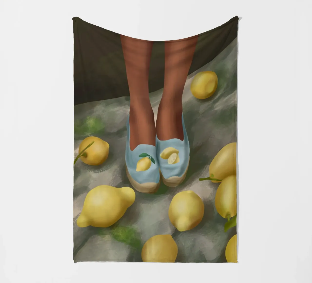 Lemon Steps coperta in pile da cityart