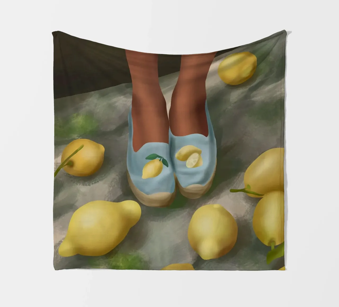 Lemon Steps coperta in pile da cityart