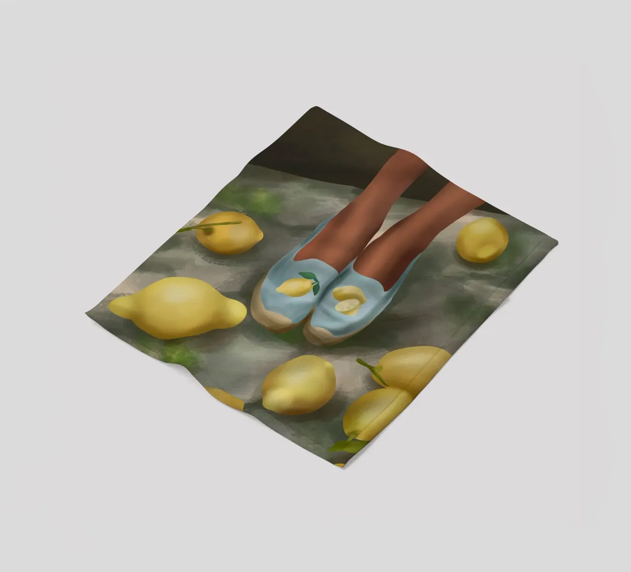 Lemon Steps coperta in pile da cityart