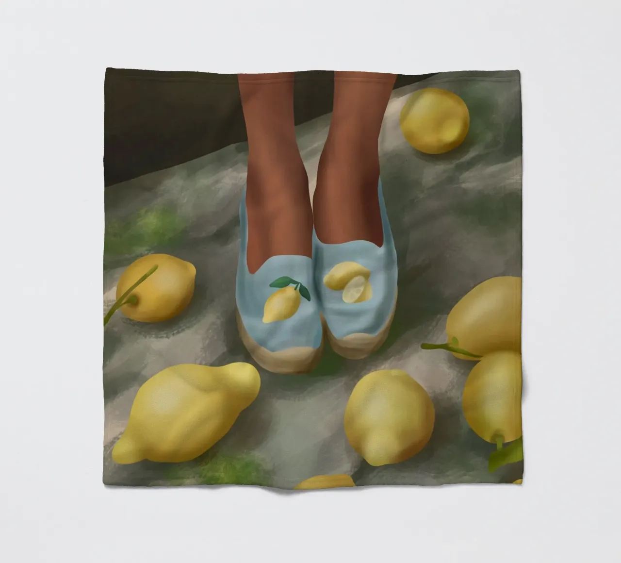 Lemon Steps coperta in pile da cityart